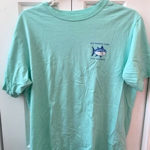 oversized teal southern tide tee